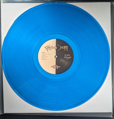 Christian Death: Evil Becomes Rule (clear blue vinyl)