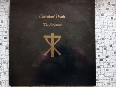 CHRISTIAN DEATH THE SCRIPTURES GATEFOLD VINYL LP + BOOKLET EXC PLAY TESTED