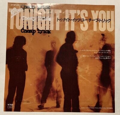 CHEAP TRICK - Tonight It’s You 7” VINYL Single JAPAN 07-5P-376 (A)