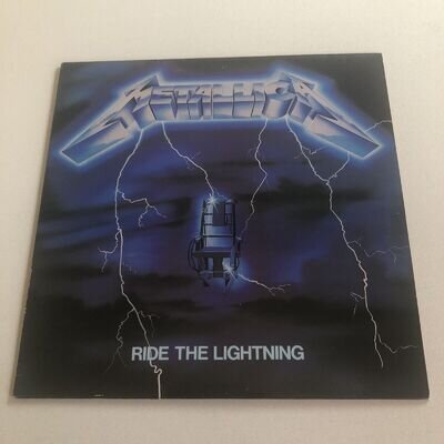 METALLICA - Ride The Lightning- Vinyl LP + Insert - UK 1984 (VG+) - Play Tested