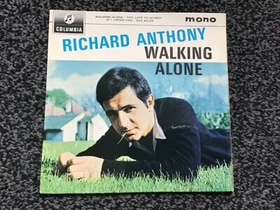 RICHARD ANTHONY - WALKING ALONE 1964 UK EP COLUMBIA SEG 8319 VERY GOOD+