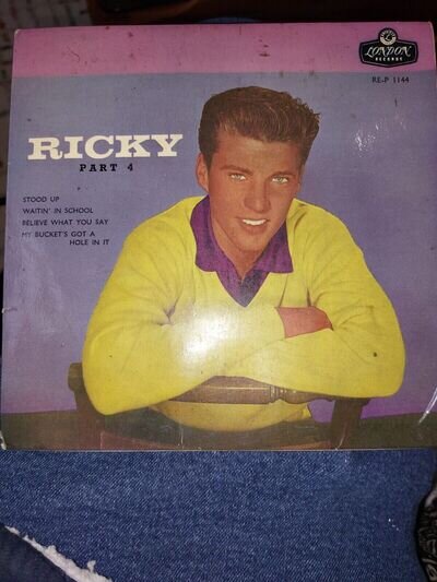 RICKY PART FOUR E.P RICKY NELSON PLUM LONDON TRI CENTRE ISSUE 1144