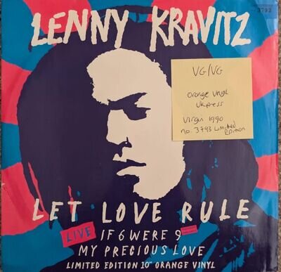 Lenny Kravitz Let Love Rule Vinyl Record VG/VG 3793 1990