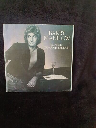 BARRY MANILOW I MADE IT THROUGH THE RAIN WITHPOSTER) (free postage)