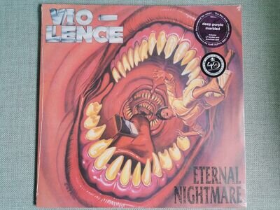 VIO-LENCE VIOLENCE ETERNAL NIGHTMARE 12" DEEP PURPLE MARBLED VINYL LP NEW&SEALED