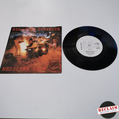 big audio dynamite medicine show 7" vinyl record very good condition