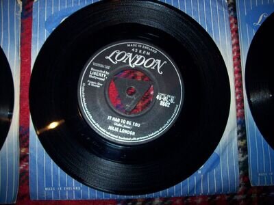 julie london- it had to be you- saddle the wind.. 1958 london tri-center 45