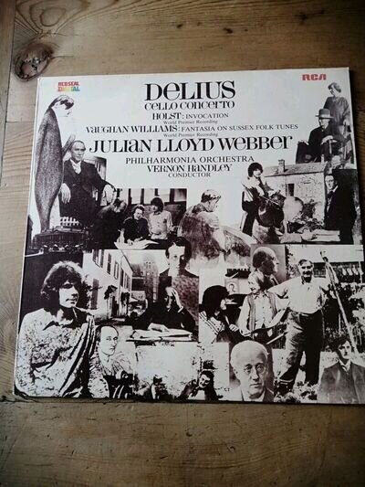 RL 70800 Delius Cello Concerto Julian Lloyd Webber Handley EXCELLENT RCA Germany