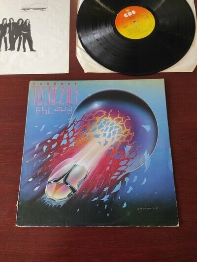 Journey Escape Lyric Sheet LP Album Vinyl Record 1981 CBS 85138 CBS - EX/VG