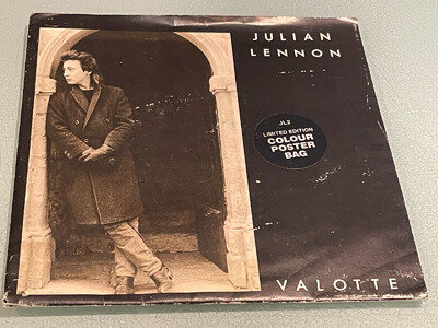 Julian Lennon - Valotte - Vinyl Record 7" Single in Poster Sleeve 1984 Charisma