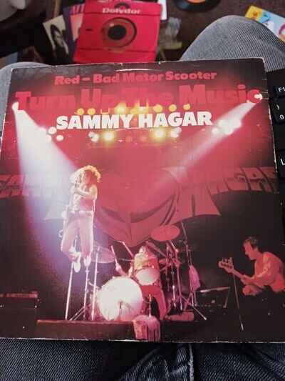 sammy hagar turn up the music 7" vinyl record very good condition