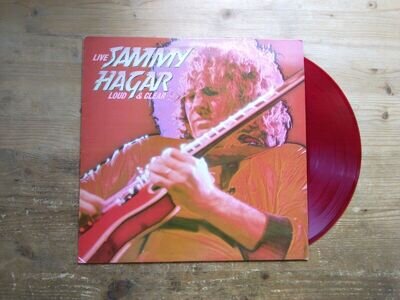 Sammy Hagar Live Loud & Clear EX RED Vinyl LP Record Album E-ST25330 (J9)