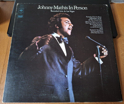 Johnny Mathis ‎– In Person: 2 x Vinyl LP Double. CBS ‎– 67231. UK, 1972. EX