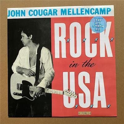 JOHN COUGAR MELLENCAMP ROCK IN THE USA 12" with under the boardwalk - nice clean