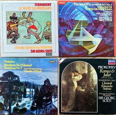 JOB LOT 45 STRAVINSKY PROKOFIEV LPS INCL DECCA EMI MELODIYA DEUTSCHE GRAMMOPHON