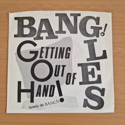 "Getting Out Of Hand!" The Bangles 7" (1982) DK 001 Red Labels - NEAR MINT