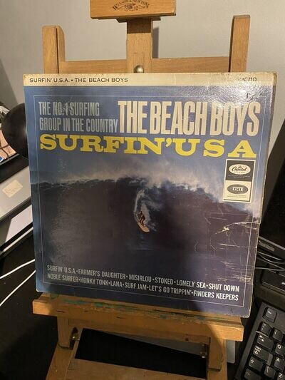 The Beach Boys -Surfin' USA - Vinyl LP Capitol Records T 1890 Mono VG/VG