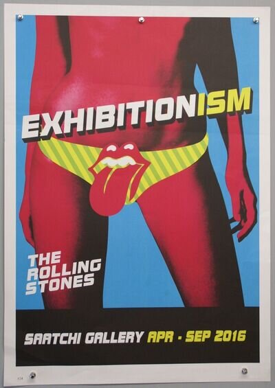 Rolling Stones Poster Original Ltd Ed. #434 Exhibitionism Saatchi London 2016