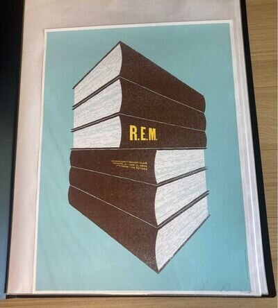 R.E.M. / June 2005 Manchester , England Concert Original Poster Ed200 18x24in