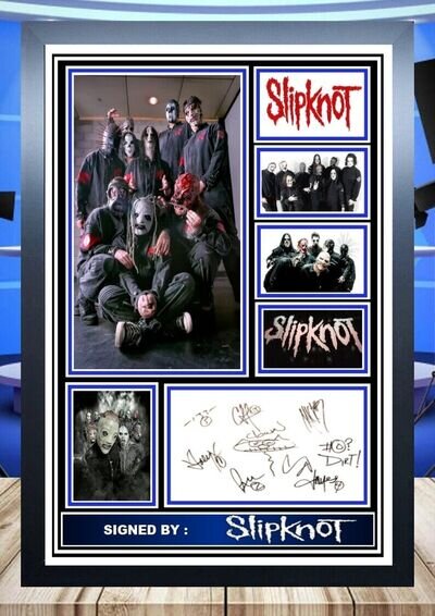 565 slipknot signed photograph framed/unframed (reprint) great gift **~