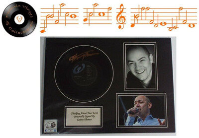 Kenny Thomas Signed Autograph 7” Single + Photo Picture Professionally Mounted