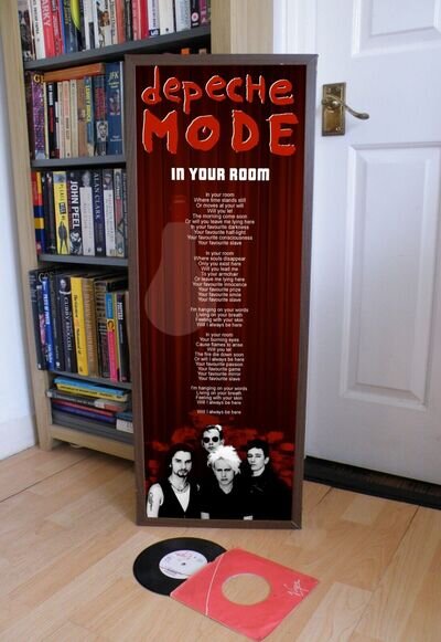 DEPECHE MODE IN YOUR ROOM POSTER LYRIC SHEET, VIOLATOR, ENJOY SILENCE