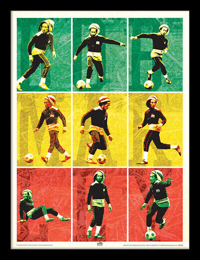 Bob Marley - Football - Official 30 x 40cm Framed Print Wall Art - FP11788P-PL