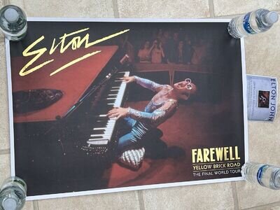 ELTON JOHN POSTER FAREWELL YELLOW BRICK ROAD THE FINAL WORLD TOUR 46cm x 61cm