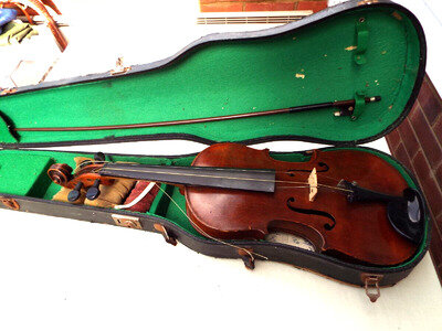 Antique Violin 14" Back