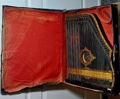 ANGLO AMERICAN Vintage Guitar Zither in Case