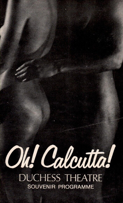 DUCHESS THEATRE 1974 'OH! CALCUTTA!' JENNY COX PROGRAMME.