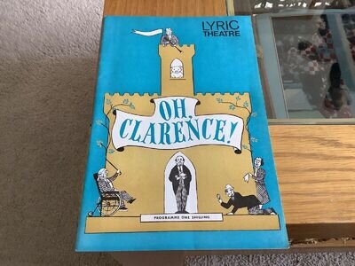 ‘Oh, Clarence !’ Programme 1968 + Ticket Stub. Peggy Mount & Jon Pertwee. Lyric