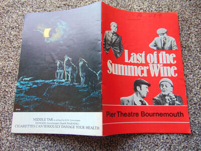 Last of the Summer Wine theatre programme (Bournemouth, Bill Owen, Peter Sallis)