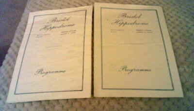 BRISTOL HIPPODROME - 2 Programmes 1944 & 49 - Se Descriptions