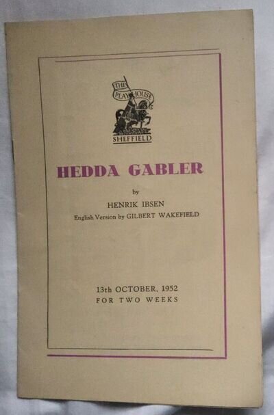 Paul Eddington Bernard Archard 1952 Sheffield Playhouse 'Hedda Gabler' by Ibsen