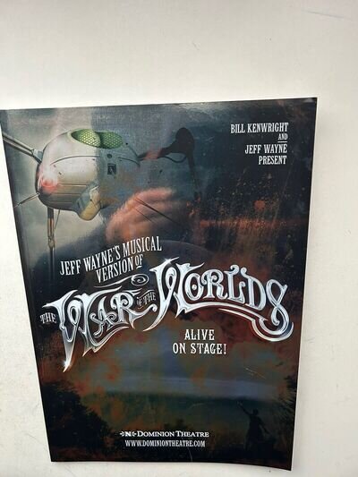 WAR OF THE WORLDS The Musical theatre Large Programme / Brochure