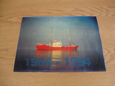 Radio Caroline 30yrs celebration Ross Revenge picture at sea caption 1964 -1994