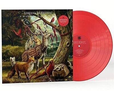 LOREENA MCKENNITT - A MIDWINTER NIGHT'S DREAM TRANSPARENT RED VINYL - - T72z