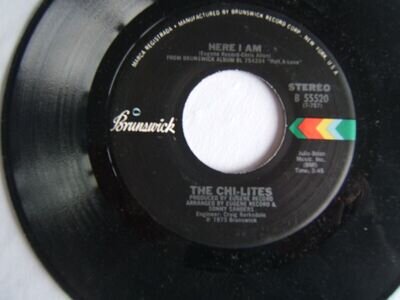 THE CHI-LITES USA 45 - Here I Am