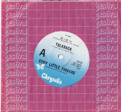 STIFF LITTLE FINGERS Talkback AUSSIE 7" VINYL NEW WAVE