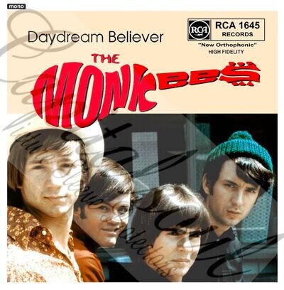 60S BUBBLEGUM POP RCA THE MONKEES DAYDREAM BELIEVER PICTURE SLEEVE