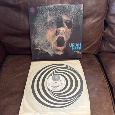 URIAH HEEP Very 'Eavy Very 'Umble 1Y 1 1st PRESS VERTIGO SWIRL 6360 006 2 LP