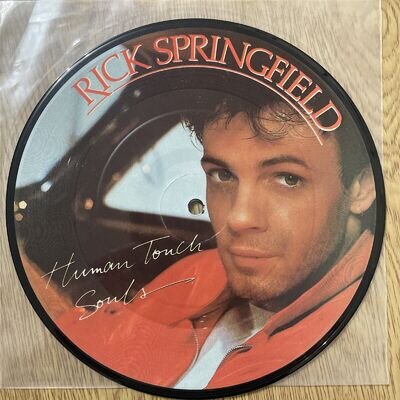 RICK SPRINGFIELD - Human Touch : 7" PICTURE DISC Single - RCA Records - 1984