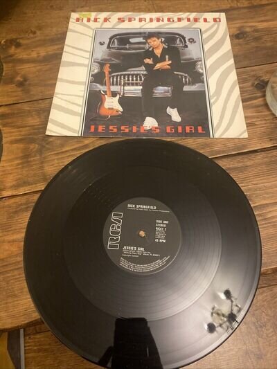 Rick Springfield Jessie’s Girl 12” Single Vinyl VG/VG+