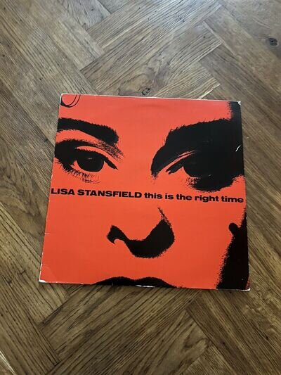 LISA STANSFIELD " THIS IS THE RIGHT TIME 12" VINYL SINGLE 1989 FREE UK POSTAGE