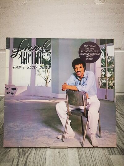 Lionel Richie - Can’t Slow Down - Vinyl Record *See Description*