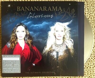 Bananarama HAND SIGNED Glorious Ultimate Collection Gold Vinyl Autographed