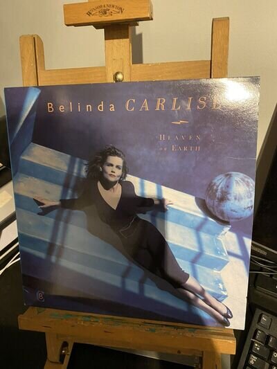 BELINDA CARLISLE Heaven On Earth VINYL LP + Inner UK Virgin 1987 KRT10 VG+/VG+