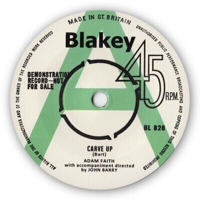 ADAM FAITH- "Carve Up" B/W SHANE FENTON - "Sparkling Brown Eyes" BRITISH ROCKERS