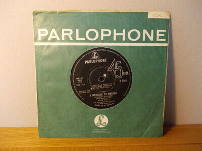 7" Vinyl Adam Faith, A Message To Martha, on Parlophone Records R 5201